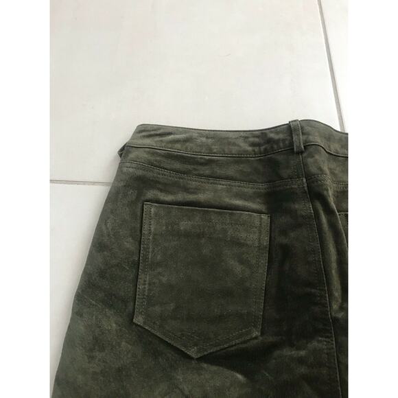 Blank NYC Leather A-Line Mini Skirt Lined - Picture 4 of 8